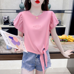 TR38423# 夏季新款简约韩版百搭T恤 服装批发女装批发服饰货源