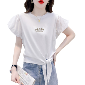 TR38423# 夏季新款简约韩版百搭T恤 服装批发女装批发服饰货源