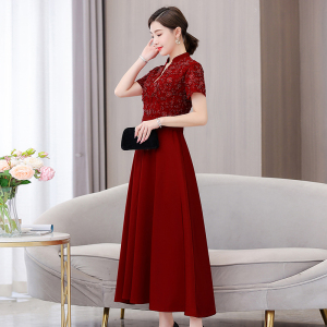 TR46031# 喜婚宴装夏季结婚婚礼礼服旗袍高贵年轻款连衣裙平时可穿 礼服批发