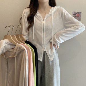 RM15141#大码女装夏季简约休闲上班通勤宽松纯色设计感短款短袖防晒衣