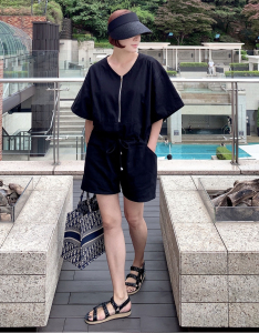 TR43702# 韩式减龄休闲连体裤 服装批发女装批发服饰货源