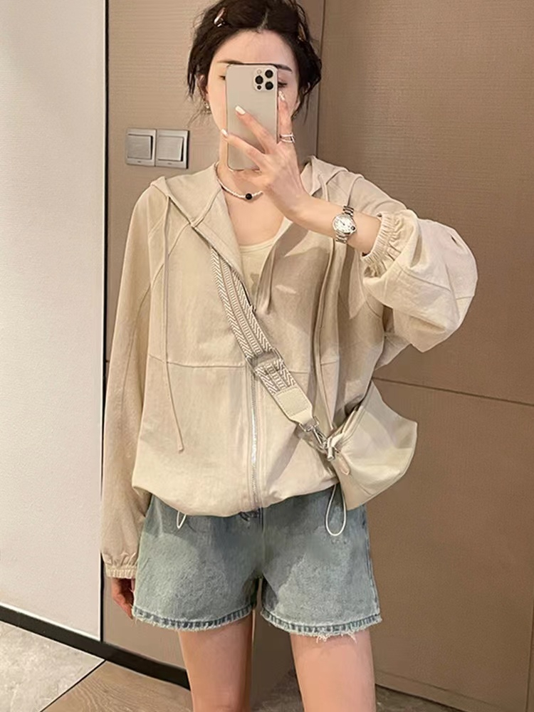 Official picture Sunscreen clothing women's summer new hot style casual all-match thin cardigan tops sunscreen jacket