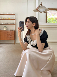 RM14830#韩版半身裙 气质中长款半身裙 百搭百褶半身裙子