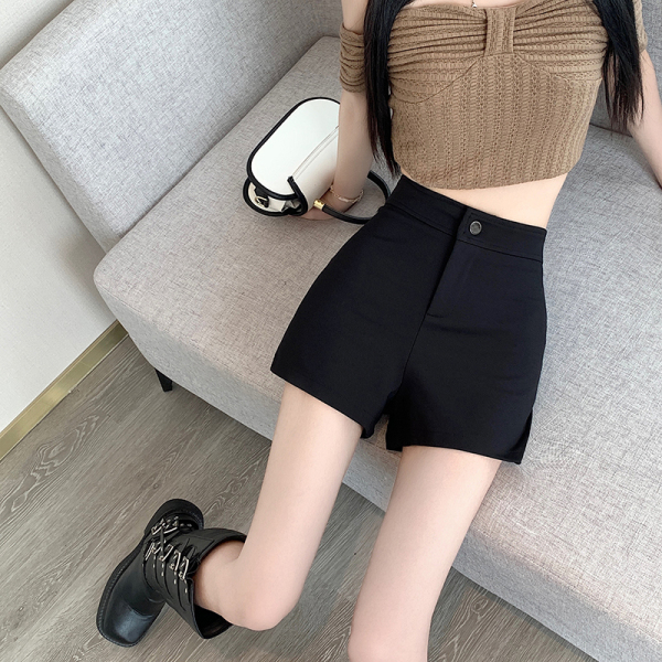 RM15001#夏季新款美式辣妹包臀高腰弹力紧身显瘦A字热裤