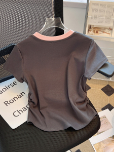 RM15373#草莓熊纯棉t恤女生2023夏季新款短袖韩版百搭显瘦上衣