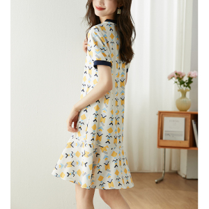 RM16525# 气质碎花裙子2023夏季新款优雅时尚休闲宽松舒适连衣裙女