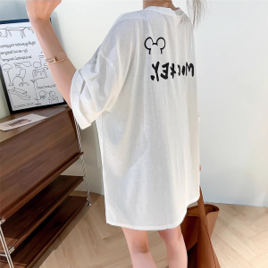 RM15523#印花短袖t恤女大码上衣