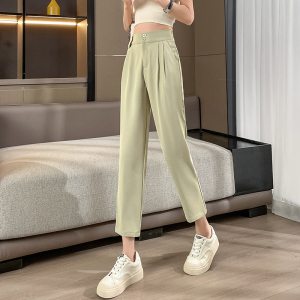 RY1844#哈伦西裤女夏季薄款垂坠感高级感2023新款高腰小个子凉快的裤子