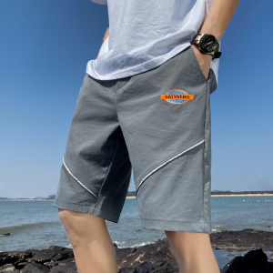 TR39757# 夏季冰丝短裤男外穿五分裤宽松透气百搭休闲沙滩裤 M-4XL