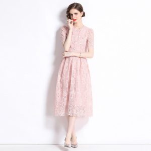 RM17502#新款小香风套装 轻奢高级感水溶蕾丝半身裙两件套