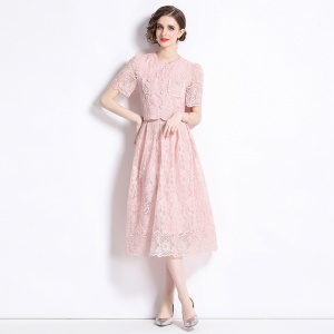 RM17502#新款小香风套装 轻奢高级感水溶蕾丝半身裙两件套