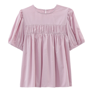 RM16952#衬衫女装夏季2023新款设计感小众甜美外穿别致打底小衫上衣