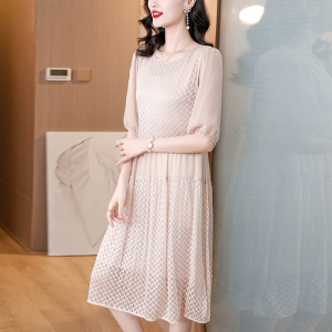 RM16856#夏新款真丝连衣裙高级感气质桑蚕丝中长裙子潮