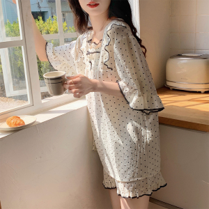 TR39447# 日系ins风小清新睡衣女夏季新款短袖短裤家居服套装 服装批发女装批发服饰货源