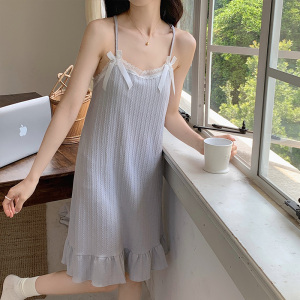 TR39455# 日系ins风小清新睡衣女夏季新款短袖中长款家居睡裙 服装批发女装批发服饰货源