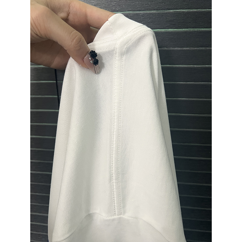 4528# Douyin 200g back bag summer new cotton large size women's short-sleeved T-shirt