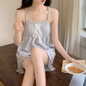 TR39458# 日系ins风小清新睡衣女夏季新款吊带短裤家居服套装 服装批发女装批发服饰货源