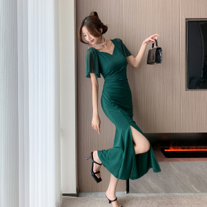 RM18212#夏季新款时尚网红炸街显瘦修身长裙包臀连衣裙4333
