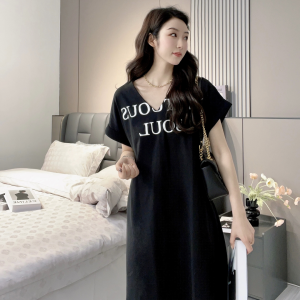 TR43056# 装时尚显瘦简约宽松针织韩版连衣裙 服装批发女装批发服饰货源