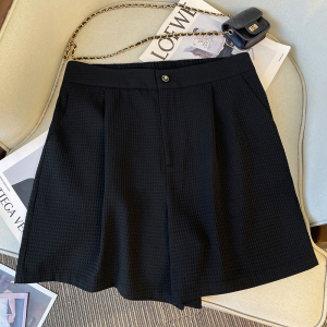 RM23129#大码女装胖妹妹时尚夏季显瘦小香风气质上衣短裤两件套装