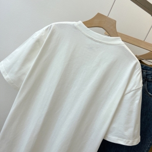 RM19233#新款重磅/精梳纯棉 后包领 有缝边 S-XXXL 夏装短袖T恤女
