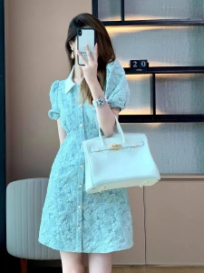 RM20564#小香风连衣裙2023年新款女夏装爆款法式收腰高级感裙子设计感小众