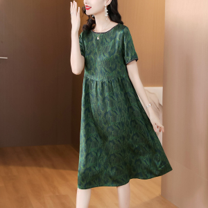 RM19827#夏犹清和真丝连衣裙夏季高级显瘦气质优雅时尚中长裙