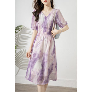 RM19478#V领连衣裙