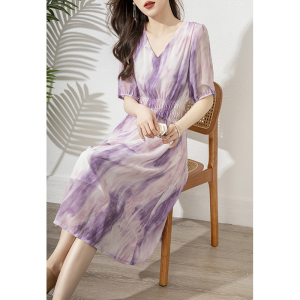 RM19478#V领连衣裙