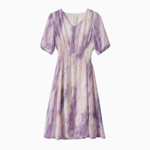 RM19478#V领连衣裙