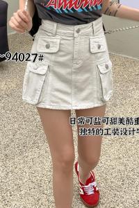 TR45016# 工装牛仔裙女夏季新韩版显瘦复古半身裙 服装批发女装批发服饰货源