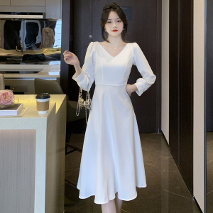 RM21090#敬酒服2023新款秋季简约结婚订婚回门礼服连衣裙女平时可穿