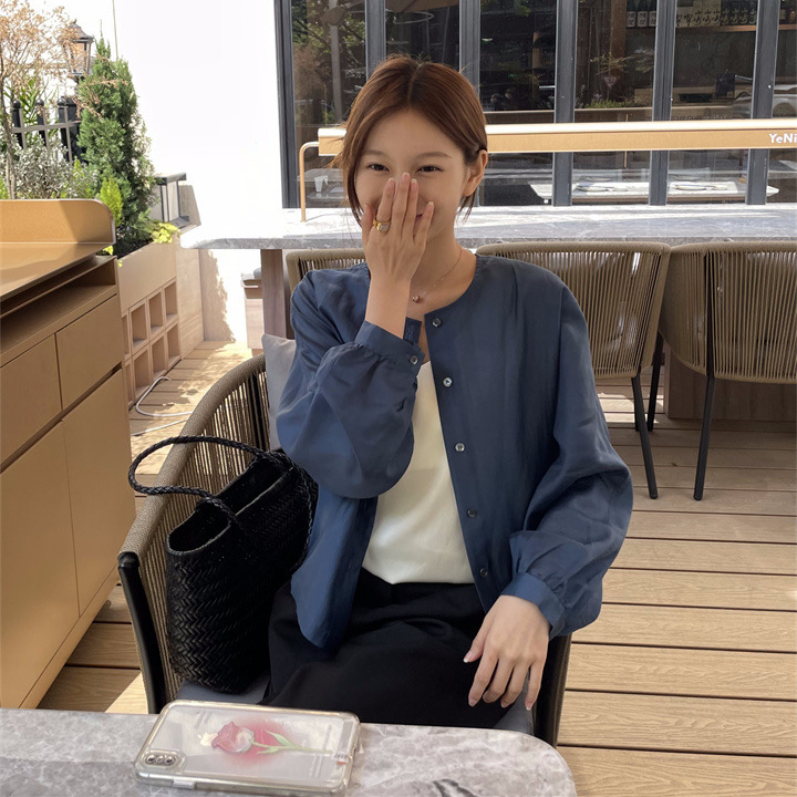 2024 Spring Clothing South Korea Dongdaemun Versatile Thin Loose Temperament Casual Short Jacket New Style for Women