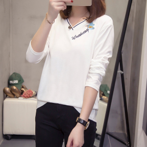 RM20444#新款韩版显瘦高级感长袖t恤胖MM200斤宽松大码女装潮