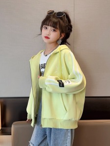 TR52068# 女童春装外套新款洋气中大童开衫卫衣 童装批发儿童服饰