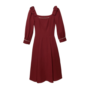RM22833#敬酒服小个子新娘2023新款订婚连衣裙红色礼服裙日常回门平时可穿