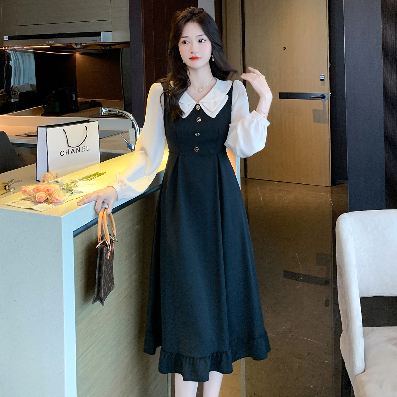 實拍女藝考文藝教資面試服裝正式場合氣質通勤修身教師招聘連衣裙