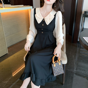 RM22613#女艺考文艺教资面试服装正式场合气质通勤修身教师招聘连衣裙