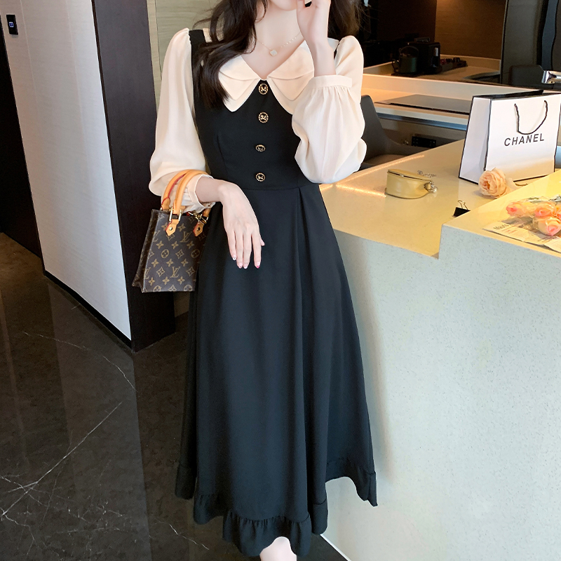 實拍女藝考文藝教資面試服裝正式場合氣質通勤修身教師招聘連衣裙