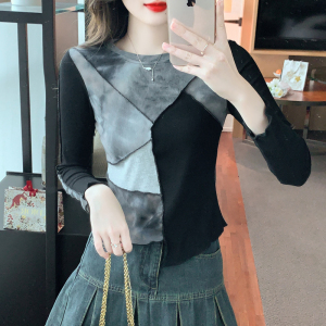 RM24334#新款甜酷修身打底内搭针织衫上衣 女