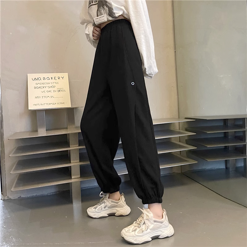 -6535 Mini autumn new loose wide-legged casual pants for women trendy ins