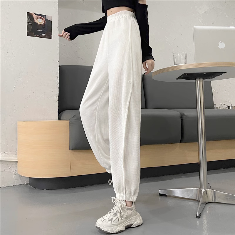 -6535 Mini autumn new loose wide-legged casual pants for women trendy ins