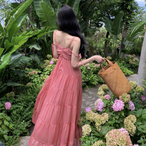 RM24886#泰国云南三亚海边度假穿搭女装仙女旅游海岛拍照氛围感高级连衣裙