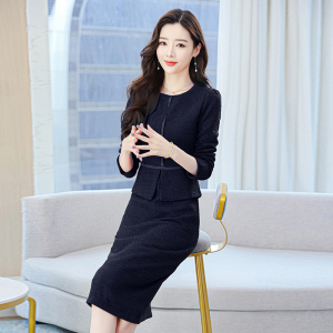 RM22582#女装新款连衣裙2023气质名媛高端女神范小香风假两件套  实拍
