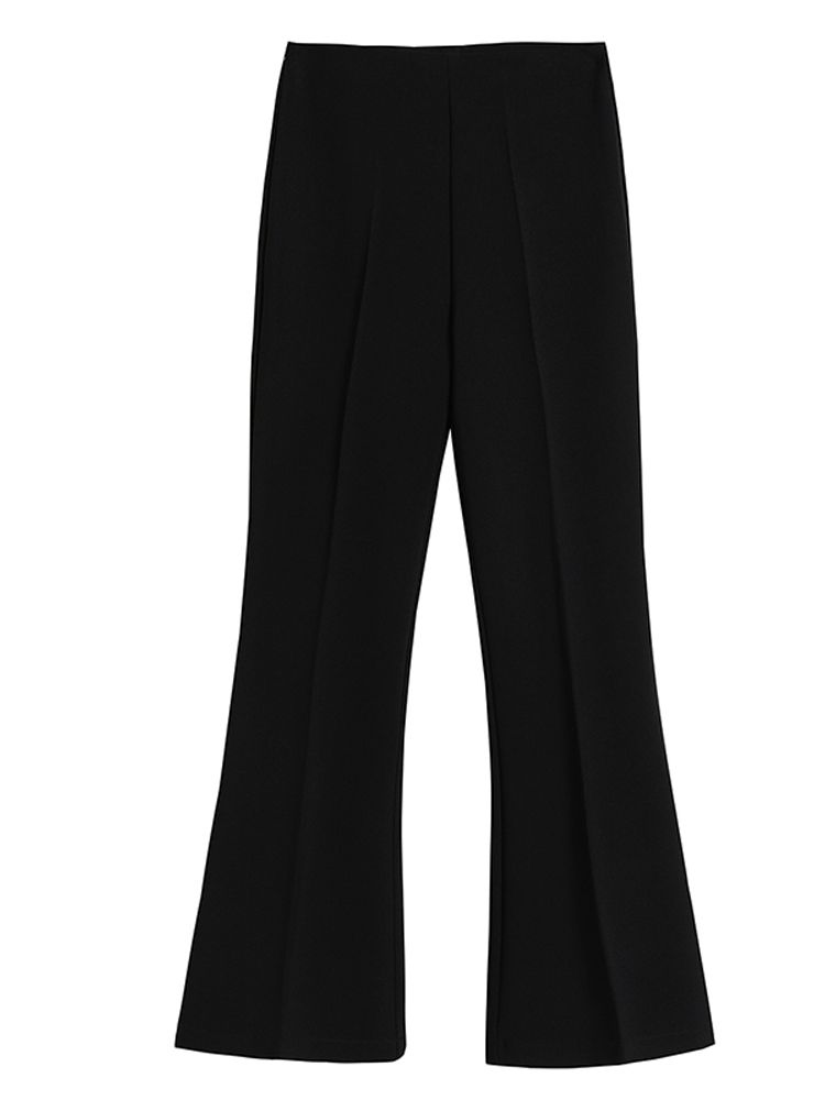 Casual wide-leg pants for women autumn and winter thin  new high-waist drape straight-leg slightly flared suit pants for small people