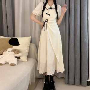 RM22929#新中式女装国风连衣裙子女夏季2023新款改良旗袍高端气质长裙