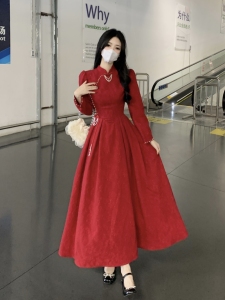 RM25112#大码女装新娘酒红色敬酒服新中式订婚旗袍气质结婚礼服平时可穿