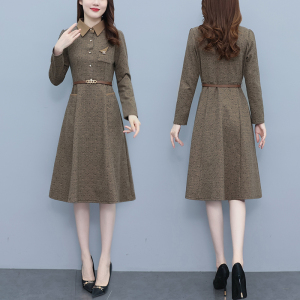 TR53043# *秋季新款装POLO领裙子 服装批发女装批发服饰货源