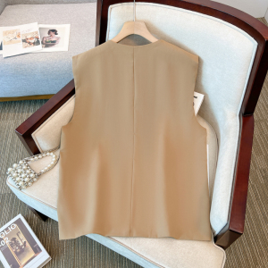 TR59104# 条纹衬衫马甲套装两件套 服装批发女装批发服饰货源