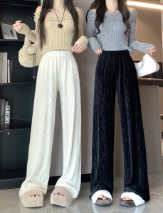 RM23584#垂感直筒裤修身显瘦百搭简约长裤女
